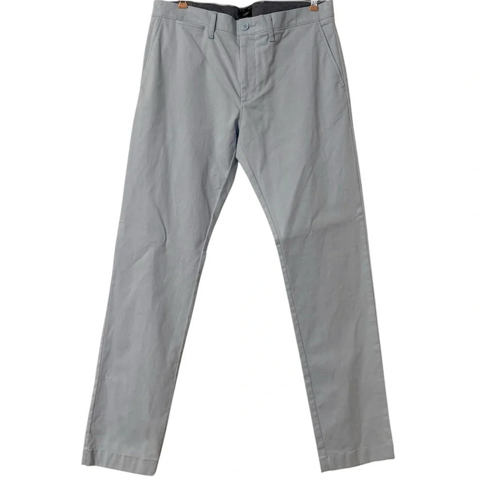 J. Crew NWT 484 Slim Fit Stretch Chino Flat Front Pants in Light Blue 32x32